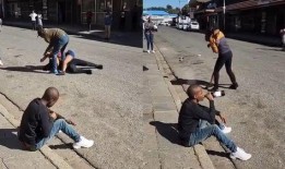 街头路人吃瓜现场,路人围观吃瓜，揭秘生活百态